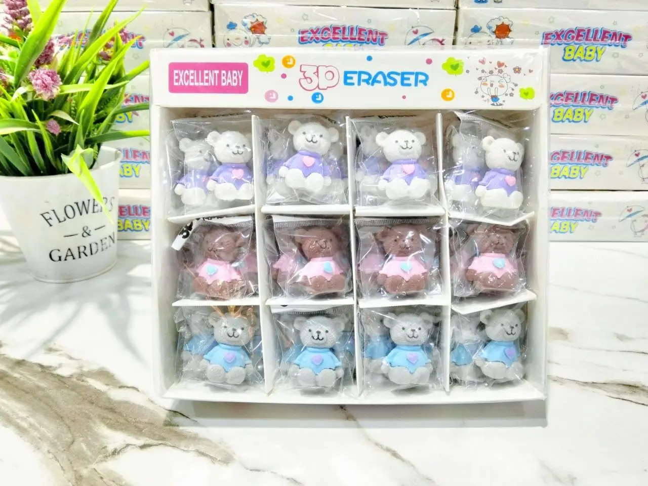 (عرض) 4 قطع ممحاة أشكال - كود 178